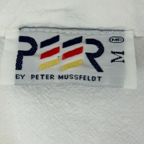 Vintage 90s Cabo San Lucas Parrot Button Front Shirt Mens M Medium White Mexico - Picture 8 of 11